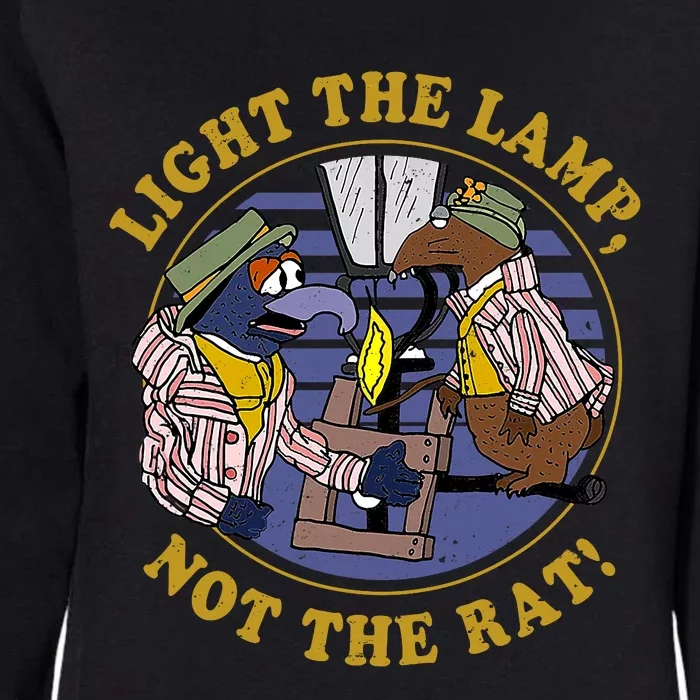 Light The Lamp Not The Rat Womens California Wash Sweatshirt