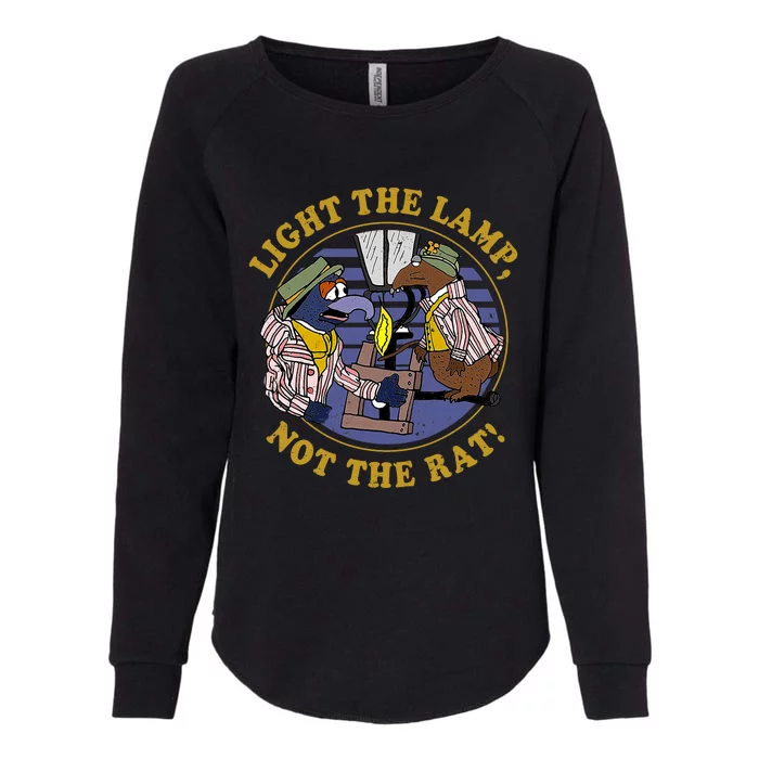 Light The Lamp Not The Rat Womens California Wash Sweatshirt