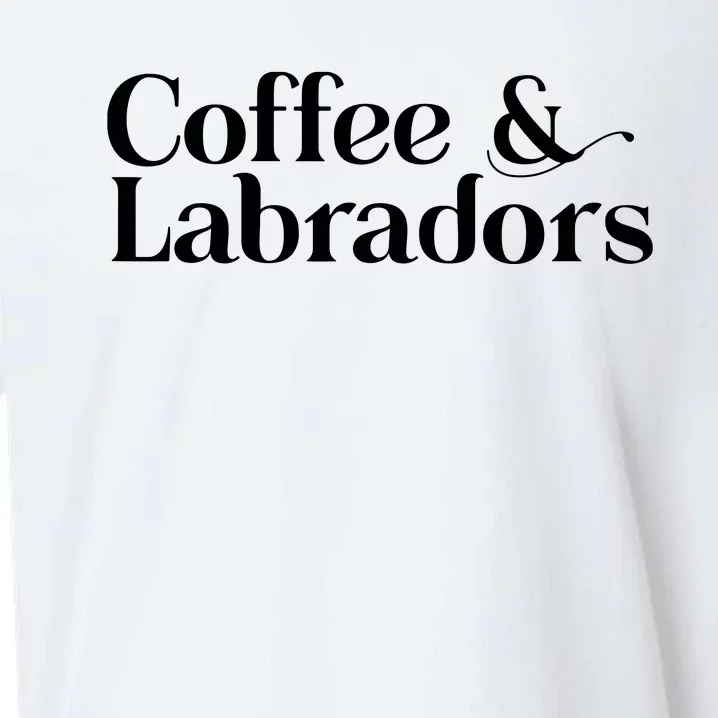 Labrador T Lab Dog Coffee And Labrador Retriever Sueded Cloud Jersey T-Shirt