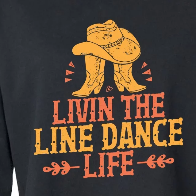 Livin The Line Dance Life T Cropped Pullover Crew