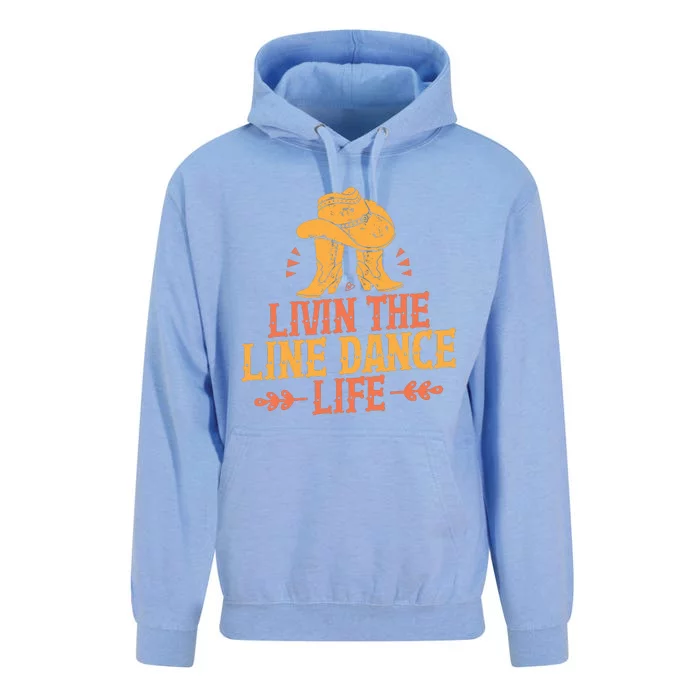 Livin The Line Dance Life T Unisex Surf Hoodie