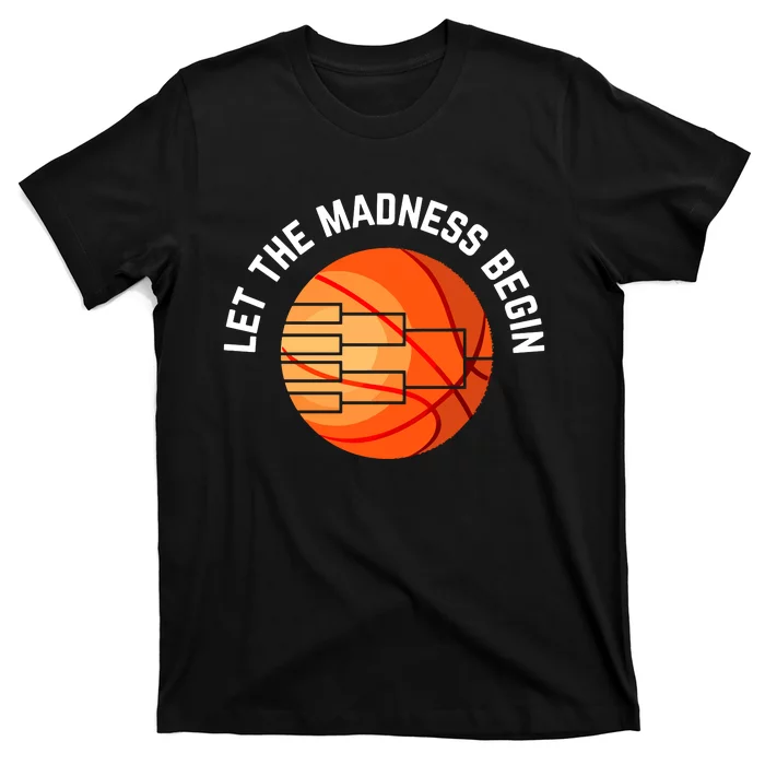 Let The Madness Begin Long Sleeve Basketball T-Shirt