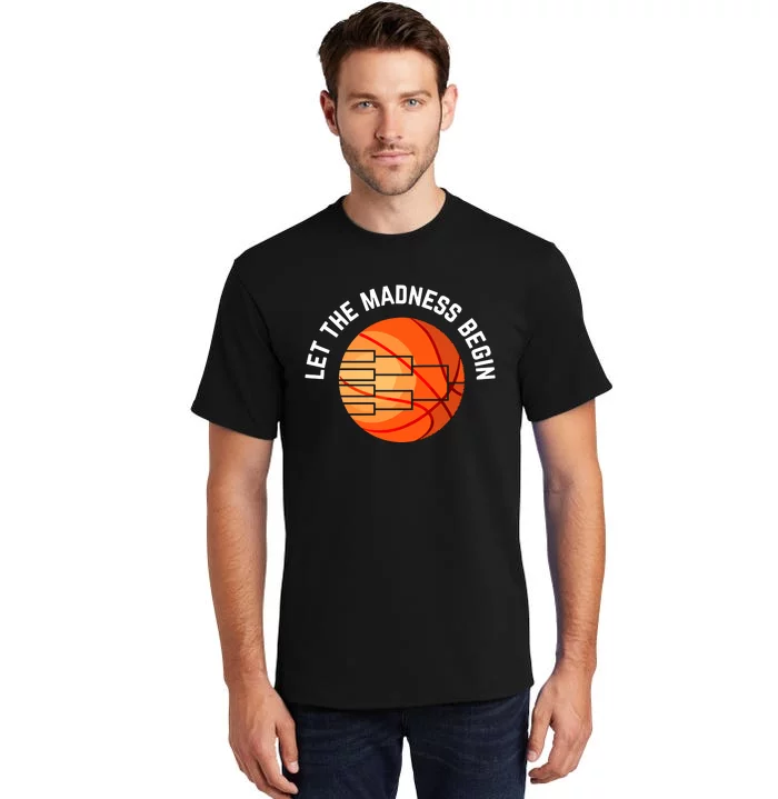 Let The Madness Begin Long Sleeve Basketball Tall T-Shirt