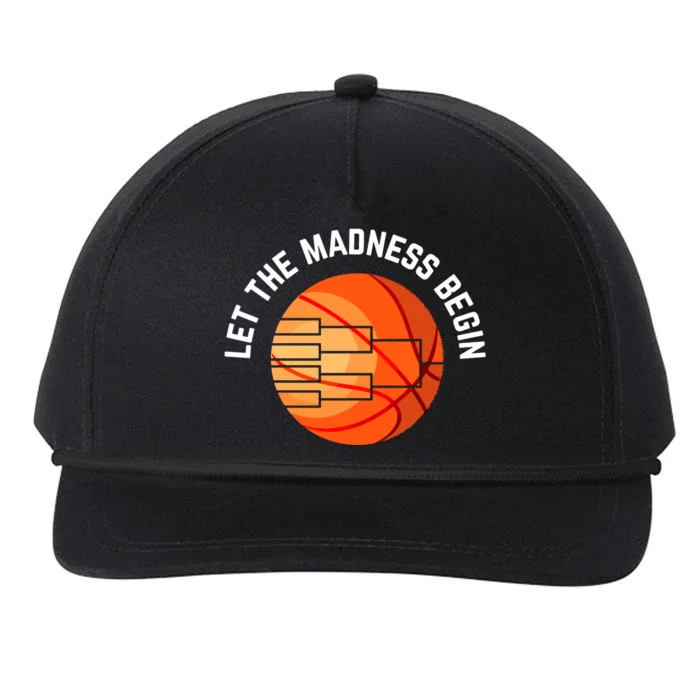 Let The Madness Begin Long Sleeve Basketball Snapback Five-Panel Rope Hat