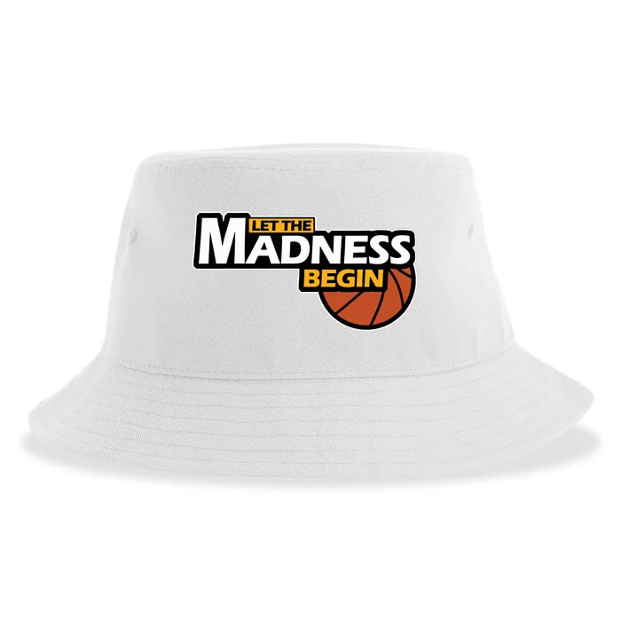 Let The Madness Begin Novelty Basketball Sustainable Bucket Hat