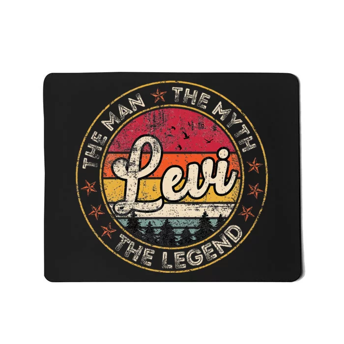 Levi The Man The Myth The Legend Personalized Name Mousepad