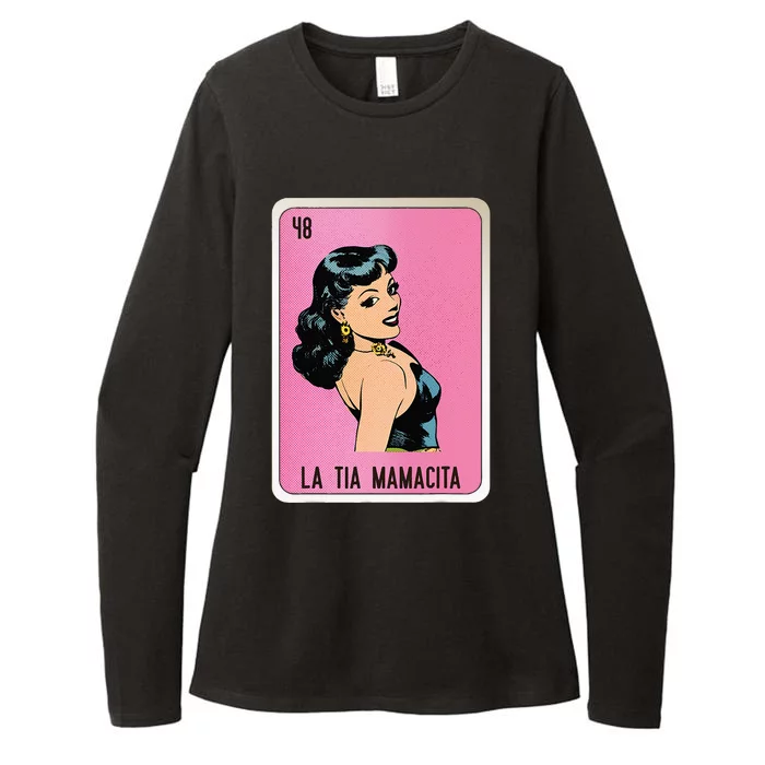 La Tia Mamacita Mexican Slang Chicano Bingo Cards Womens CVC Long Sleeve Shirt