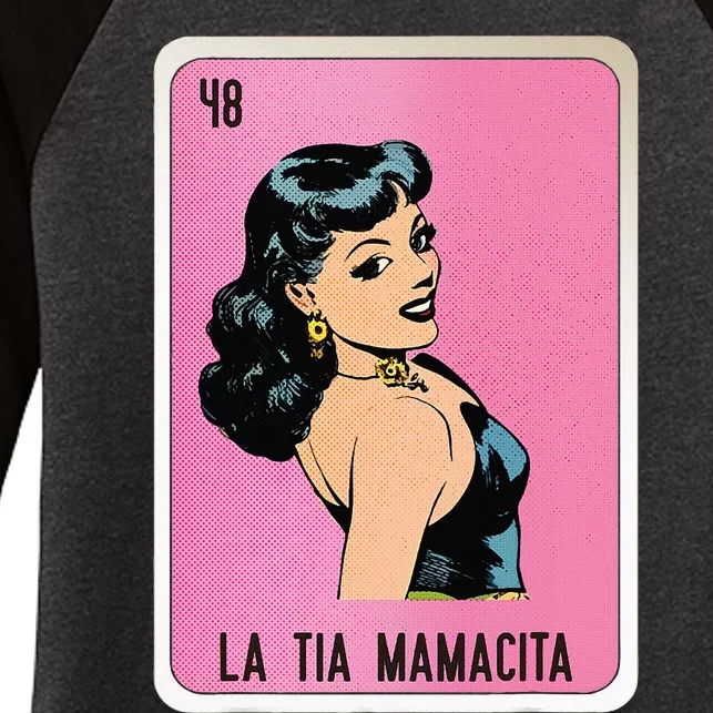 La Tia Mamacita Mexican Slang Chicano Bingo Cards Women's Tri-Blend 3/4-Sleeve Raglan Shirt