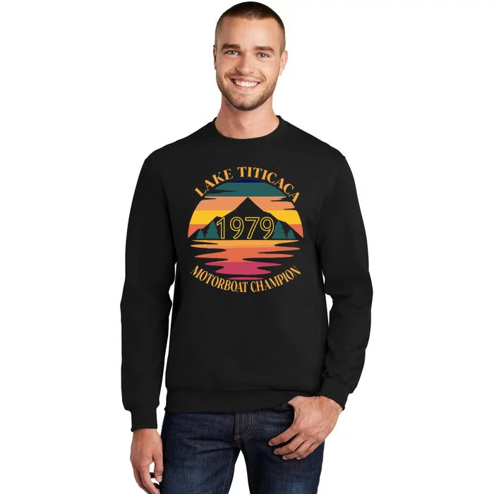 Lake Titicaca Motorboat Champion Vintage Sweatshirt