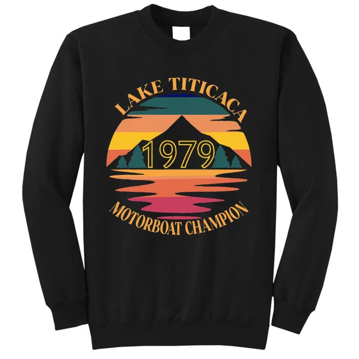 Lake Titicaca Motorboat Champion Vintage Sweatshirt