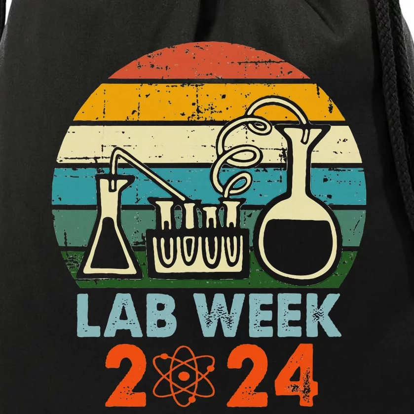 Laboratory Tech Medical Technician Scientist Lab Week 2024 Drawstring Bag