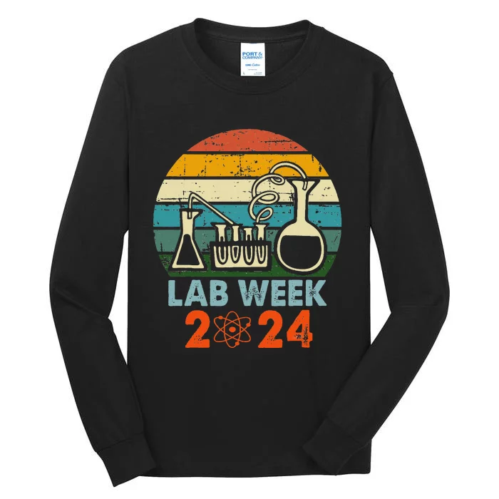 Laboratory Tech Medical Technician Scientist Lab Week 2024 Tall Long Sleeve T-Shirt