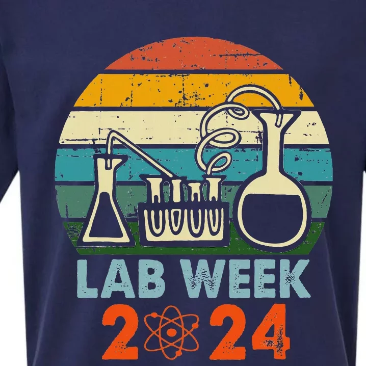 Laboratory Tech Medical Technician Scientist Lab Week 2024 Sueded Cloud Jersey T-Shirt