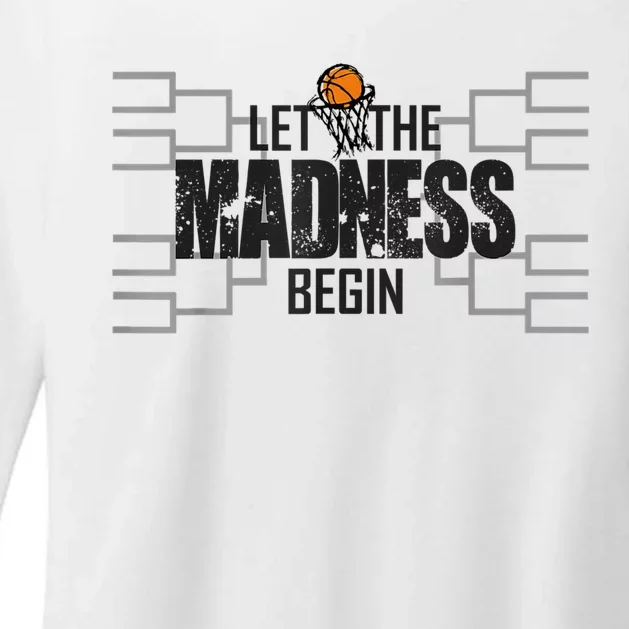 Let The Madness Begin College March Brackets Tournament Womens CVC Long Sleeve Shirt