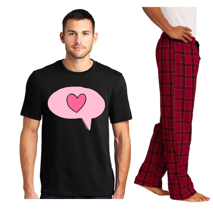 Love Text Message Pajama Set