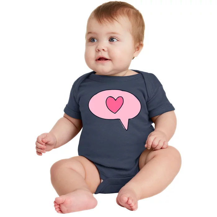 Love Text Message Baby Bodysuit