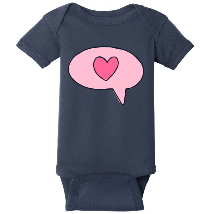 Love Text Message Baby Bodysuit