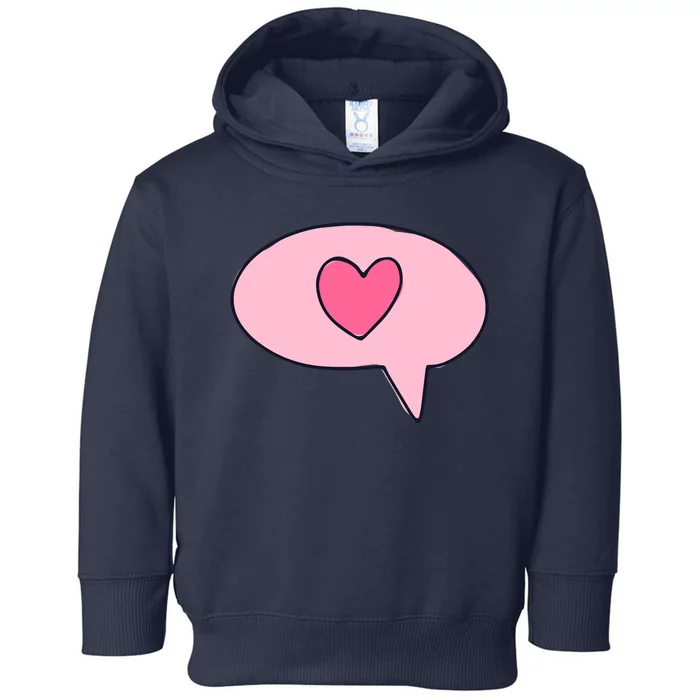 Love Text Message Toddler Hoodie