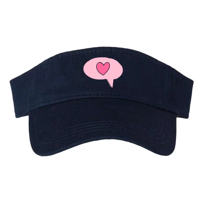 Love Text Message Valucap Bio-Washed Visor