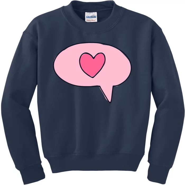 Love Text Message Kids Sweatshirt