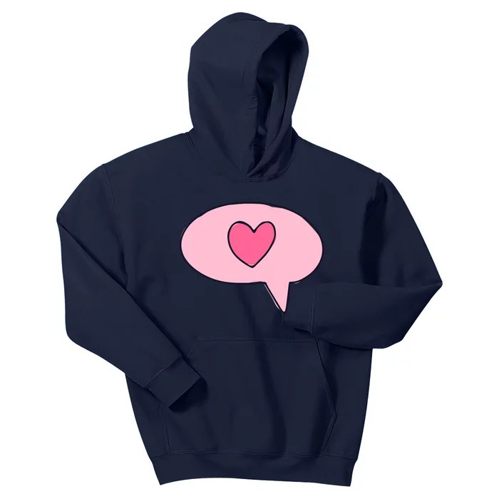 Love Text Message Kids Hoodie