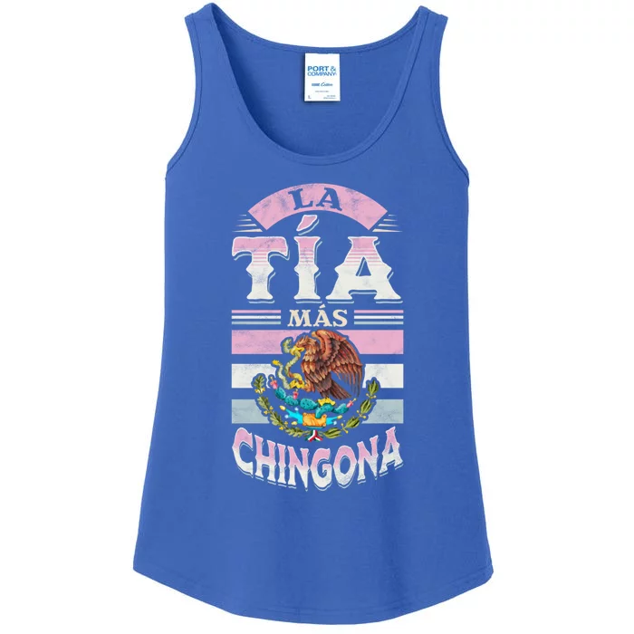 La Tía Más Chingona Mexican Aunty Gift Ladies Essential Tank