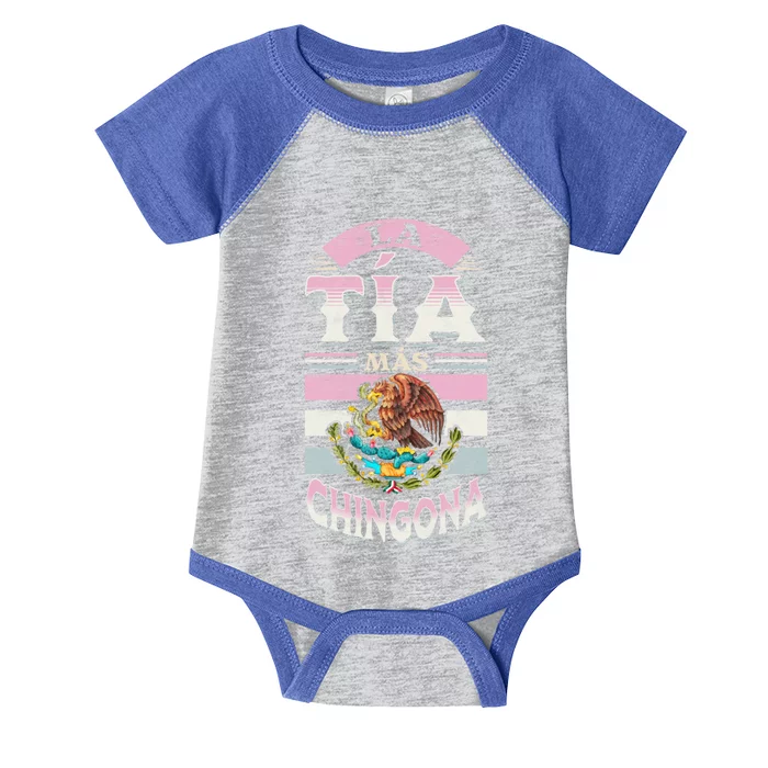 La Tía Más Chingona Mexican Aunty Gift Infant Baby Jersey Bodysuit