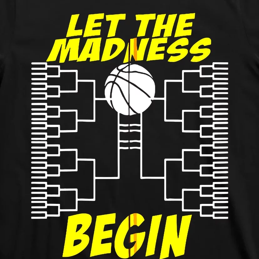 Let The Madness Begin Basketball Madness College Zip Hoodie T-Shirt