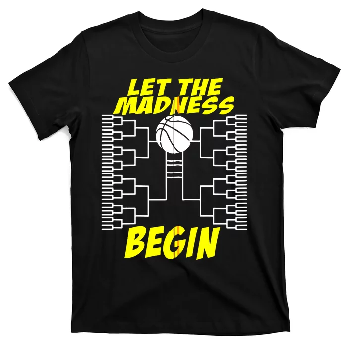 Let The Madness Begin Basketball Madness College Zip Hoodie T-Shirt