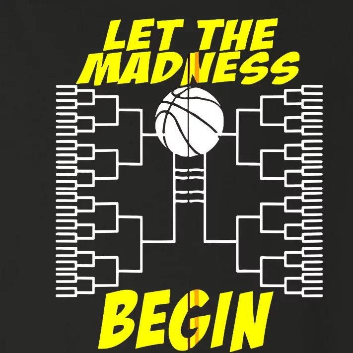 Let The Madness Begin Basketball Madness College Zip Hoodie Toddler Long Sleeve Shirt