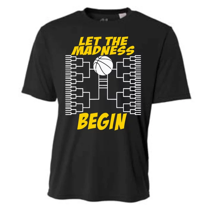 Let The Madness Begin Basketball Madness College Cooling Performance Crew T-Shirt