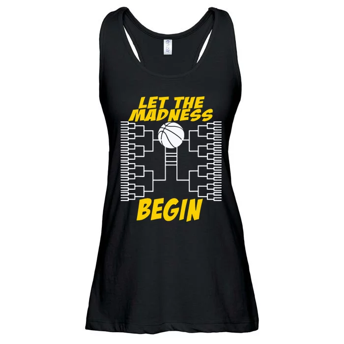 Let The Madness Begin Basketball Madness College Ladies Essential Flowy Tank