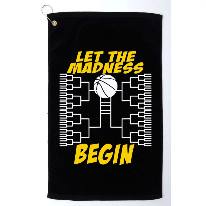 Let The Madness Begin Basketball Madness College Platinum Collection Golf Towel