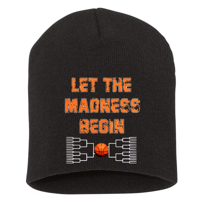 Let The Madness Begin Basketball Hoodie Short Acrylic Beanie