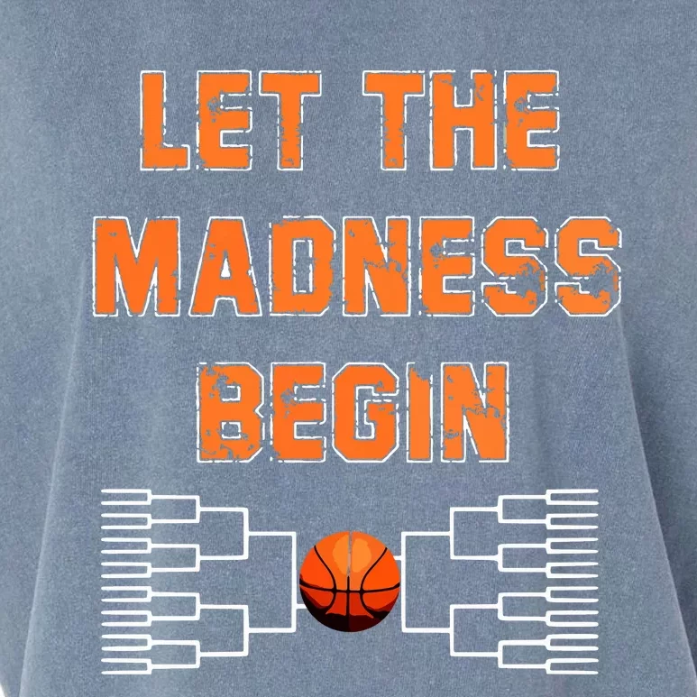 Let The Madness Begin Basketball Hoodie Garment-Dyed Women's Muscle Tee