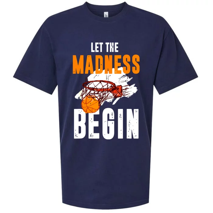 Let The Madness Begin Basketball Sueded Cloud Jersey T-Shirt