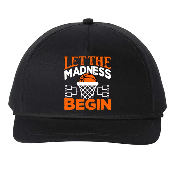 Let The Madness Begin College Madness Basketball Hoodie Snapback Five-Panel Rope Hat