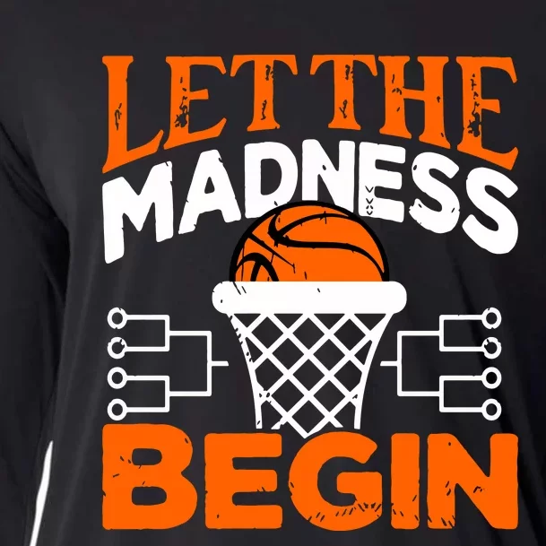 Let The Madness Begin College Madness Basketball Hoodie Cooling Performance Long Sleeve Crew