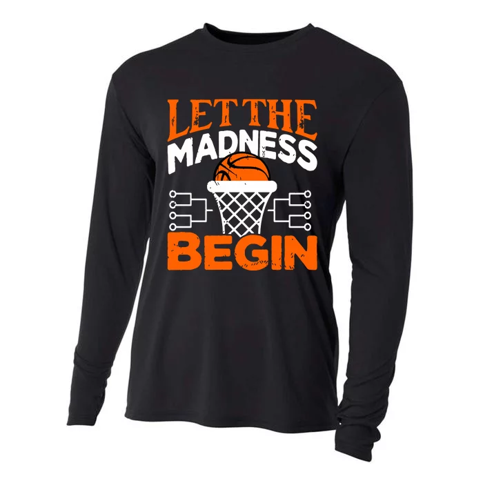 Let The Madness Begin College Madness Basketball Hoodie Cooling Performance Long Sleeve Crew