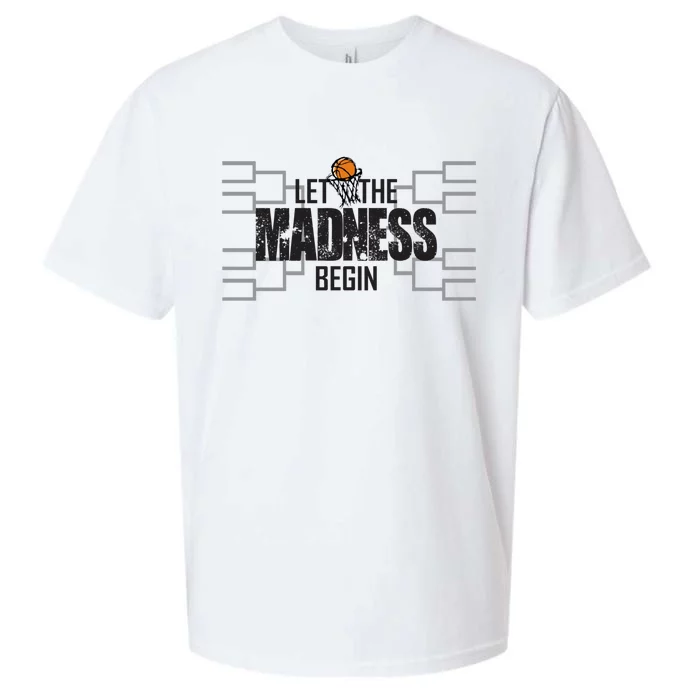 Let The Madness Begin College March Brackets Tournament Gift Sueded Cloud Jersey T-Shirt