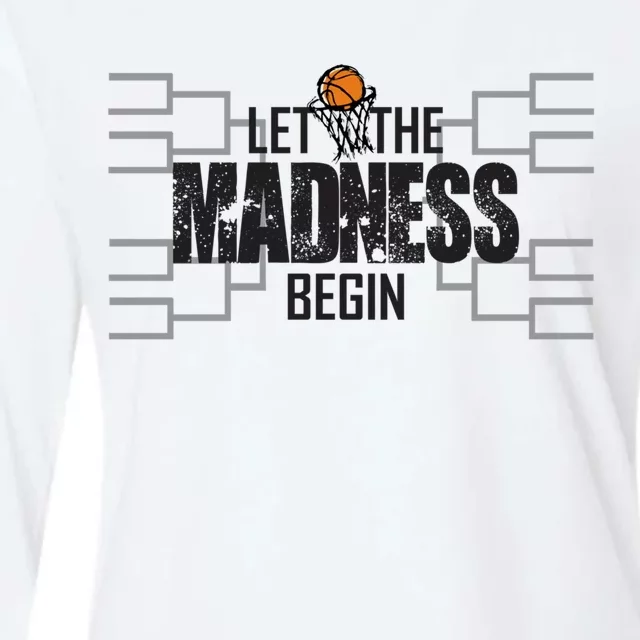 Let The Madness Begin College March Brackets Tournament Gift Womens Cotton Relaxed Long Sleeve T-Shirt