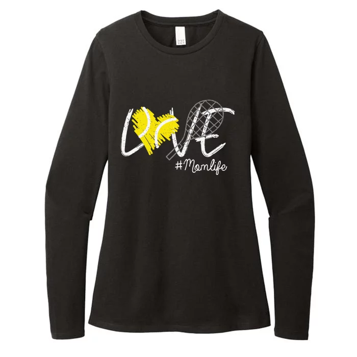 Love Tennis Mom Life Gift For Mom Women MotherS Day Womens CVC Long Sleeve Shirt