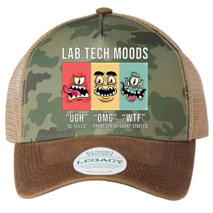 Laboratory Technician Medical Technologist Lab Tech Moods Funny Gift Legacy Tie Dye Trucker Hat