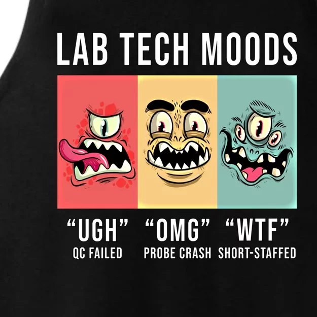 Laboratory Technician Medical Technologist Lab Tech Moods Funny Gift Ladies Tri-Blend Wicking Tank