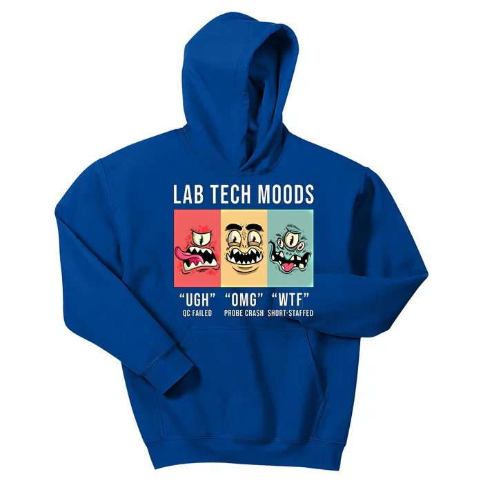 Laboratory Technician Medical Technologist Lab Tech Moods Funny Gift Kids Hoodie