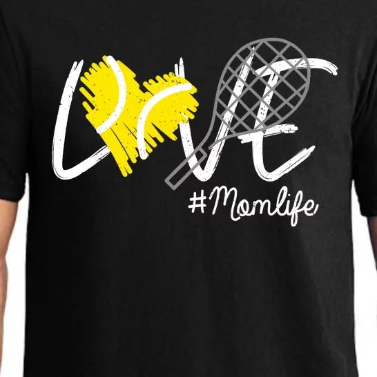 LOVE Tennis Mom Life Gift For Mom Wo Mother's Day Pajama Set