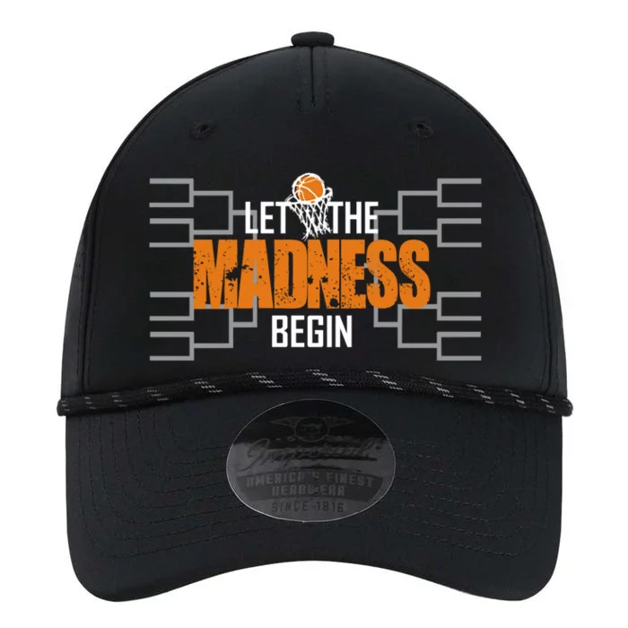 Let The Madness Begin A Funny Gift For Basketball Madness College March Performance The Dyno Cap