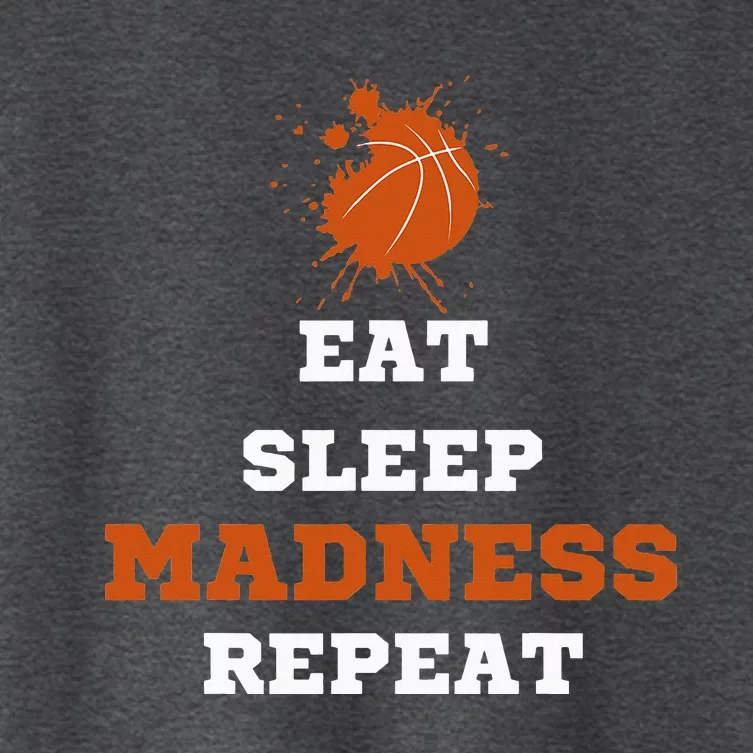 Let The Madness Begin Basketball Madness College Women's Crop Top Tee