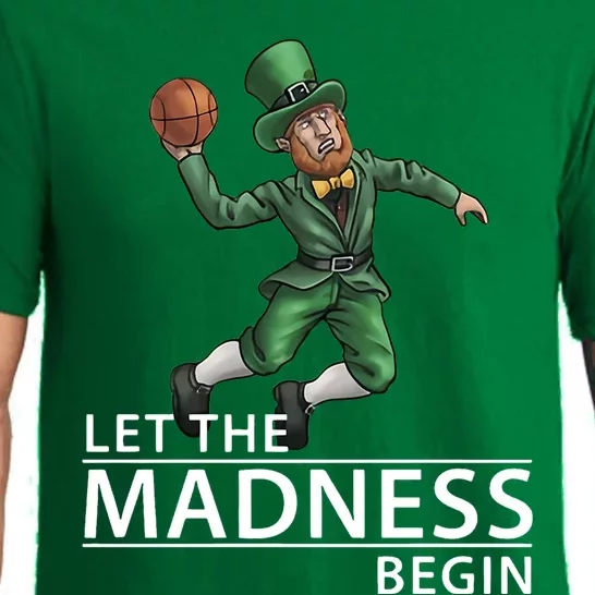 Let The Madness Begin Basketball Leprechaun Pajama Set