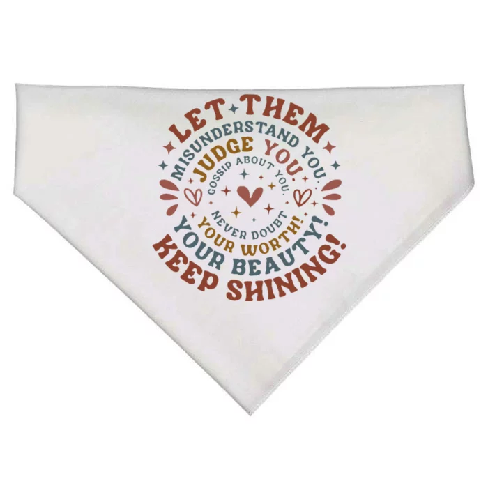 Let Them Misunderstand You Judge You Gossip About You USA-Made Doggie Bandana